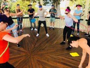 Hula Hooping amazing race activities in Sydney just for fun