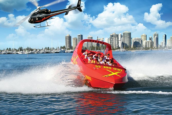 Amazing Gold Coast Races Jet Boating on Thrilling fun Jet boat ridses along Nerang River. Combine a Thrill amazing Race with Extreme Gold Coast jet boating or Jet skis and Helicopter experiences over Surfers Paradise.