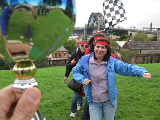 Sydney Amazing Race team Building Staff sensation has your Corporate Group Start on The Rocks Sydney Harbour and finish at Pubs, Restaurants and more. 