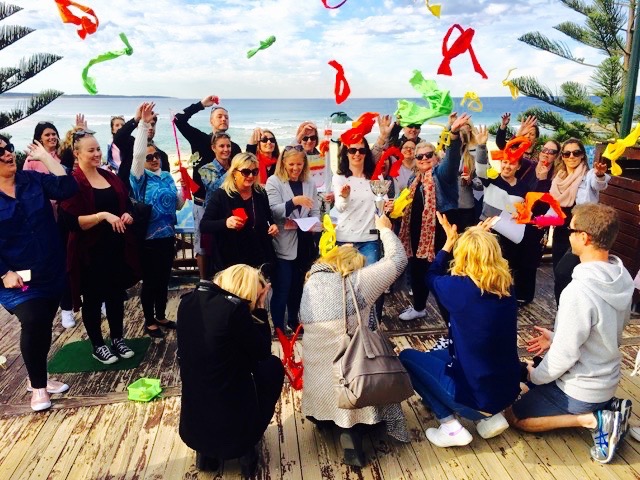 Central Coast Amazing Race Christmas celebration of Team Building Activities for Corporate Groups by Terrigal Beach 