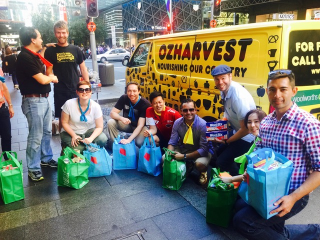 Oz-harvest-amazing-race-Sydney Helping disadvantaged with Charity support throughout Sydney Rocks Amazing Races for team events that Give Back and make a difference