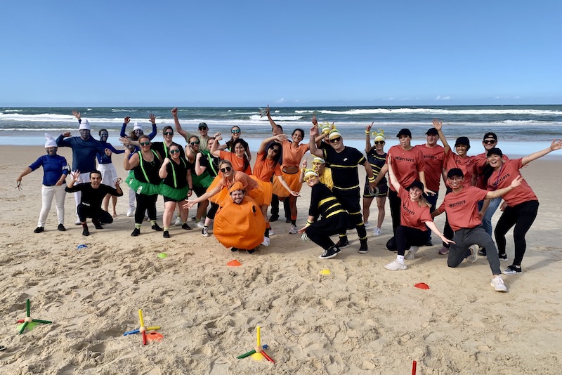 Team building fun at Kingscliff Peppers Salt and Mantra by The Tweed Coast Beaches