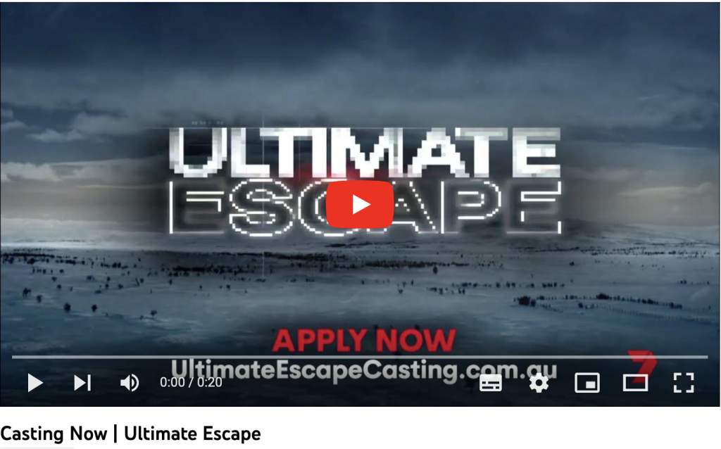 Amazing-race-ultimate-escape. Entry and casting.
